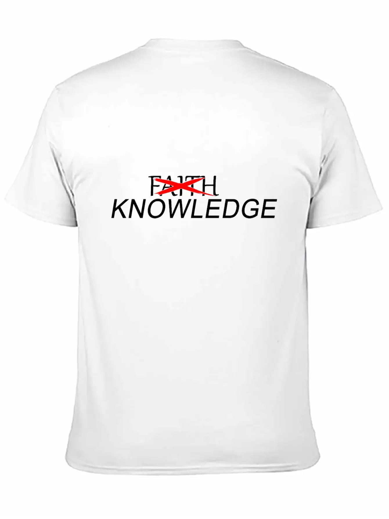 Atheist Faith Knowledge Basic Graphic T-Shirt – Daily Comfort In Soft Cotton