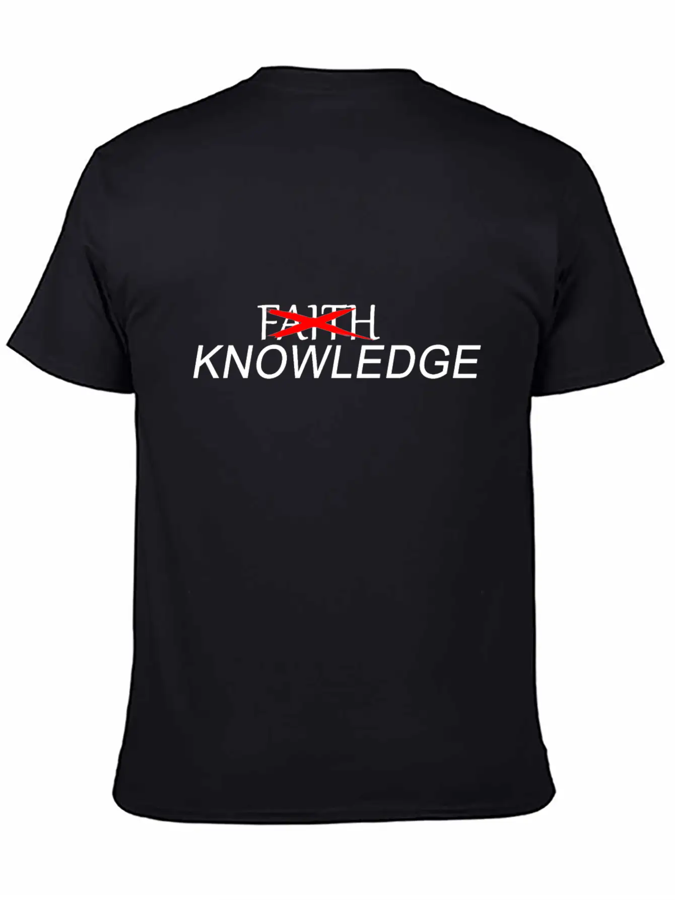 Atheist Faith Knowledge Basic Graphic T-Shirt – Daily Comfort In Soft Cotton