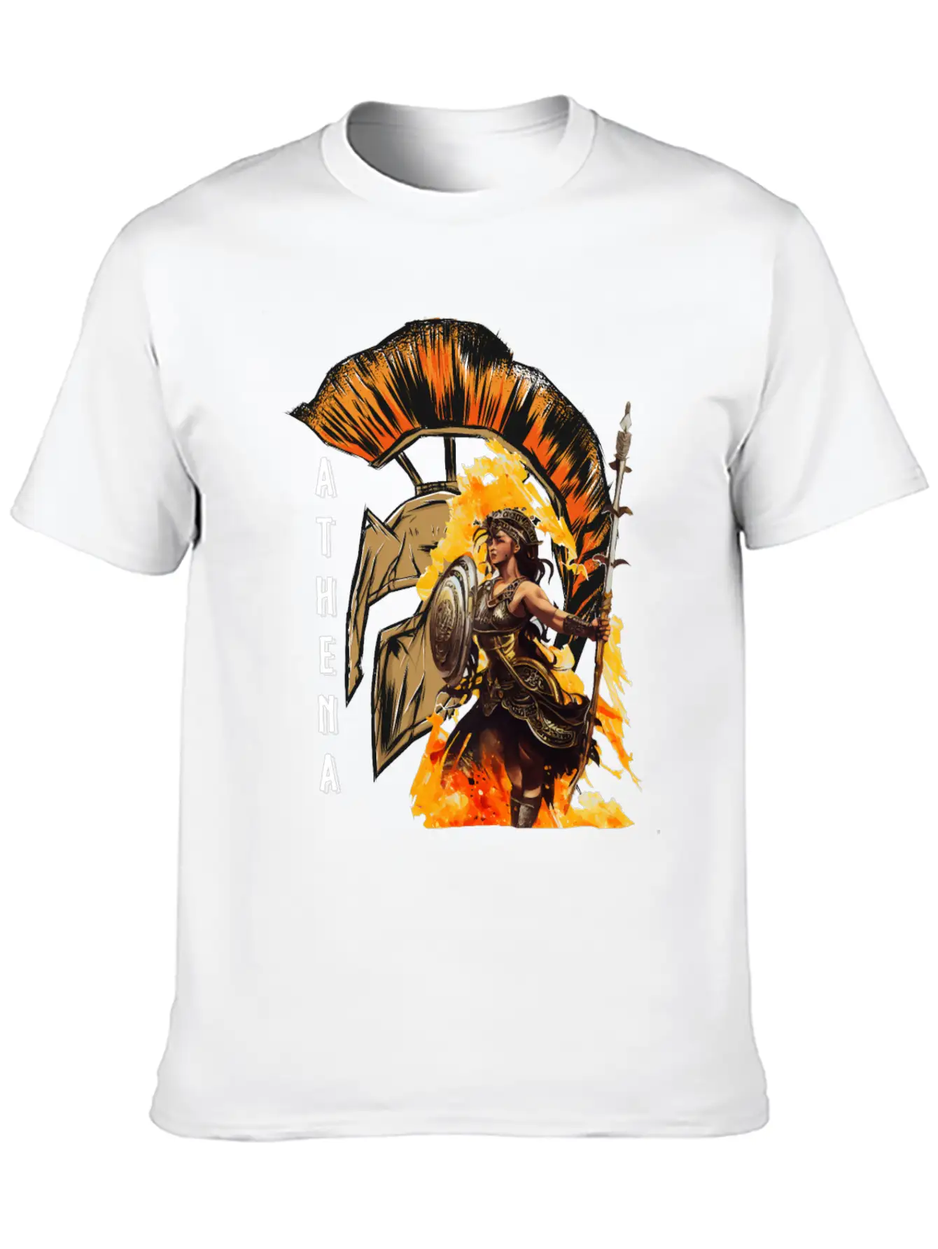 Athena Goddess Of Wisdom Greek Mythology Timeless Short Sleeve Tee – Comfy And Minimalist Design