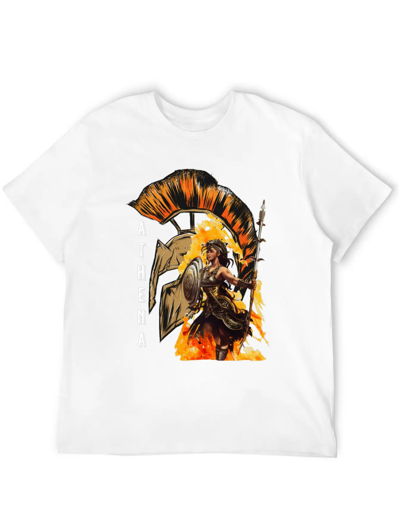 Athena Goddess Of Wisdom Greek Mythology Timeless Short Sleeve Tee – Comfy And Minimalist Design