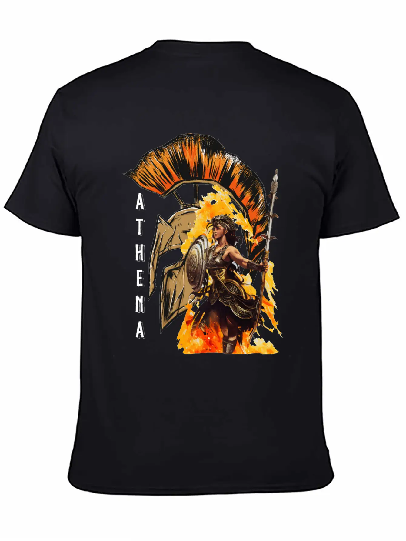 Athena Goddess Of Wisdom Greek Mythology Timeless Short Sleeve Tee – Comfy And Minimalist Design