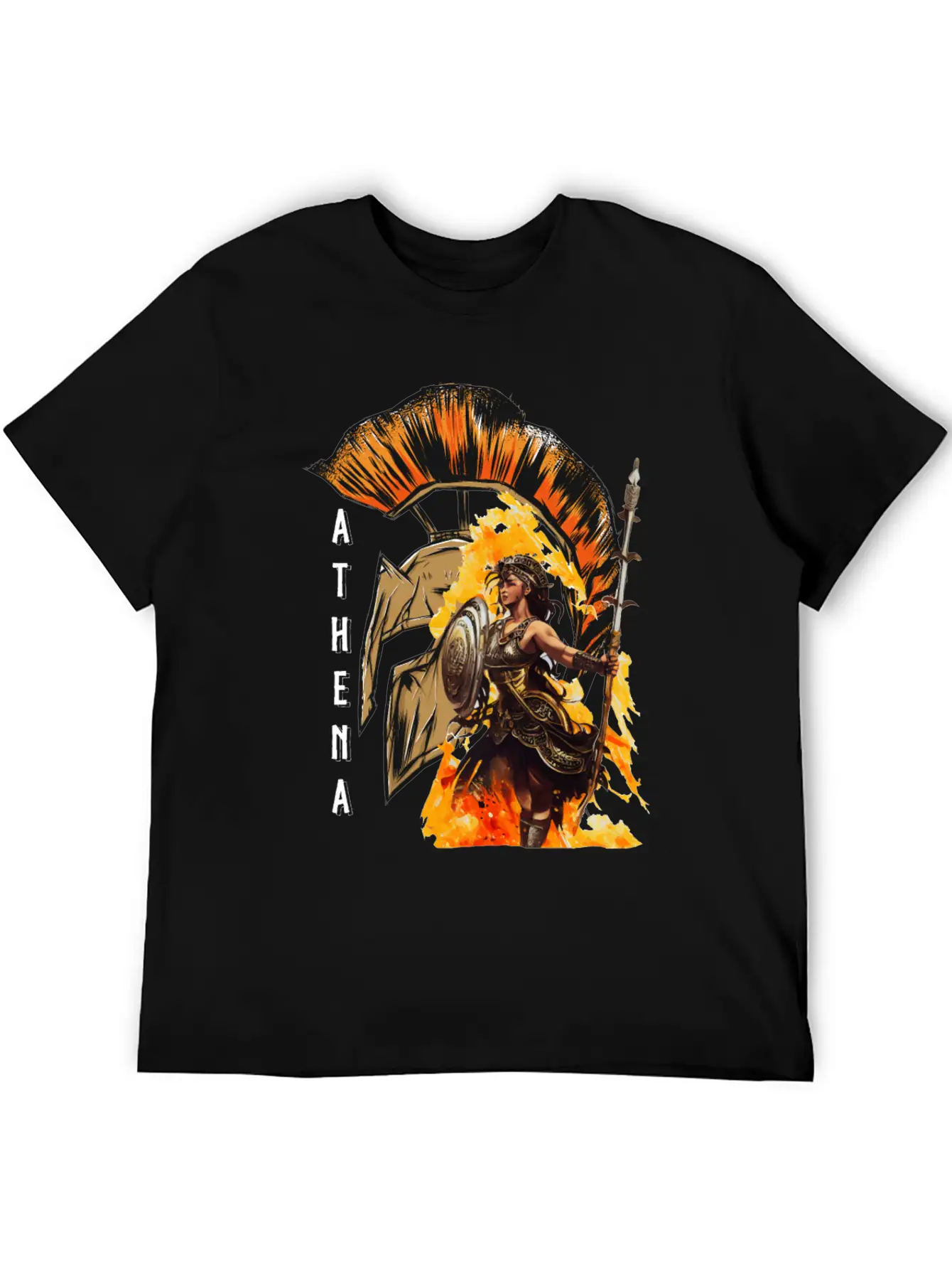Athena Goddess Of Wisdom Greek Mythology Timeless Short Sleeve Tee – Comfy And Minimalist Design