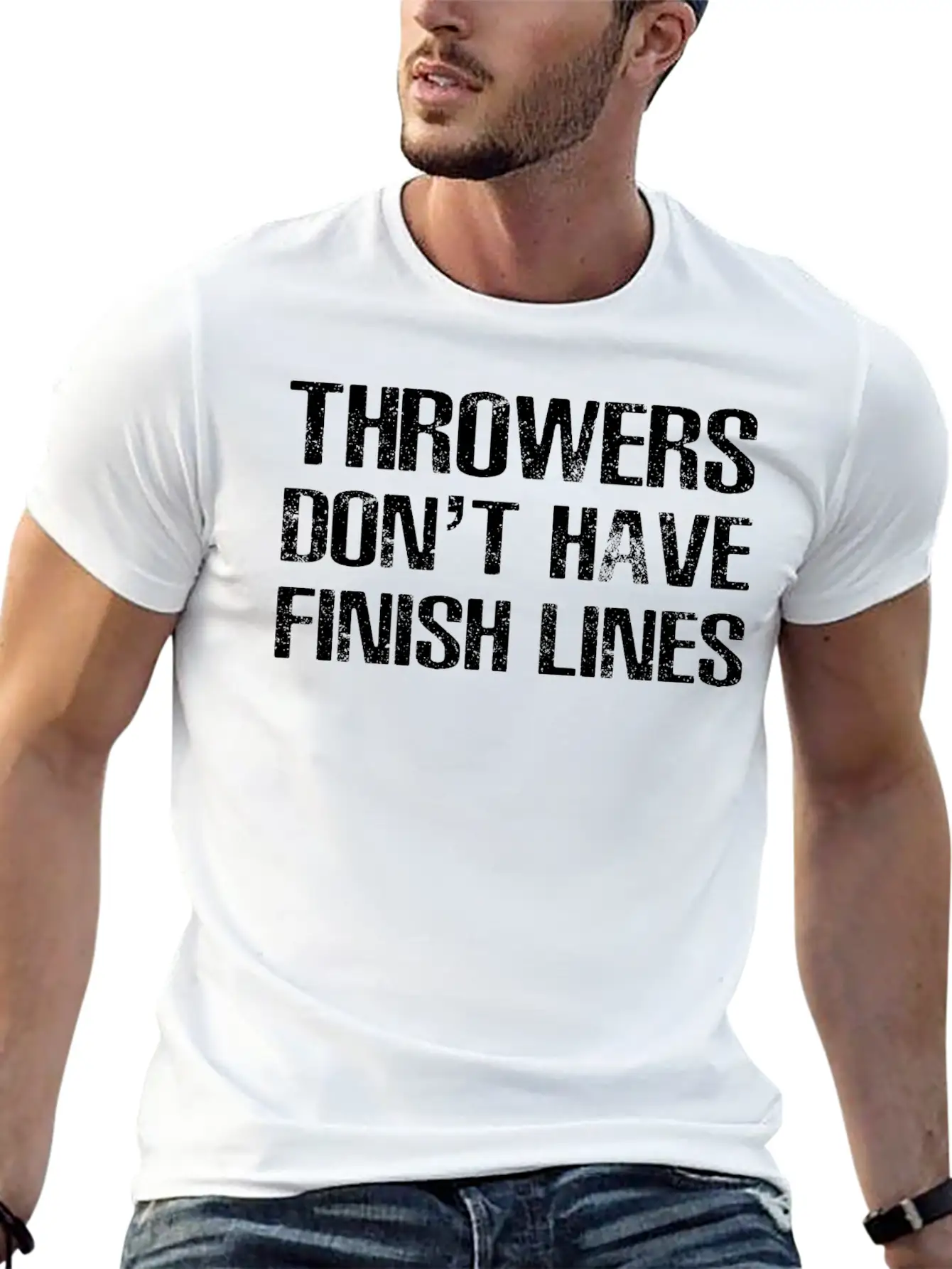 Athletics Throwers Dont Have Finish Lines Stylish Everyday T-Shirt – Unisex Basic Cotton Tee
