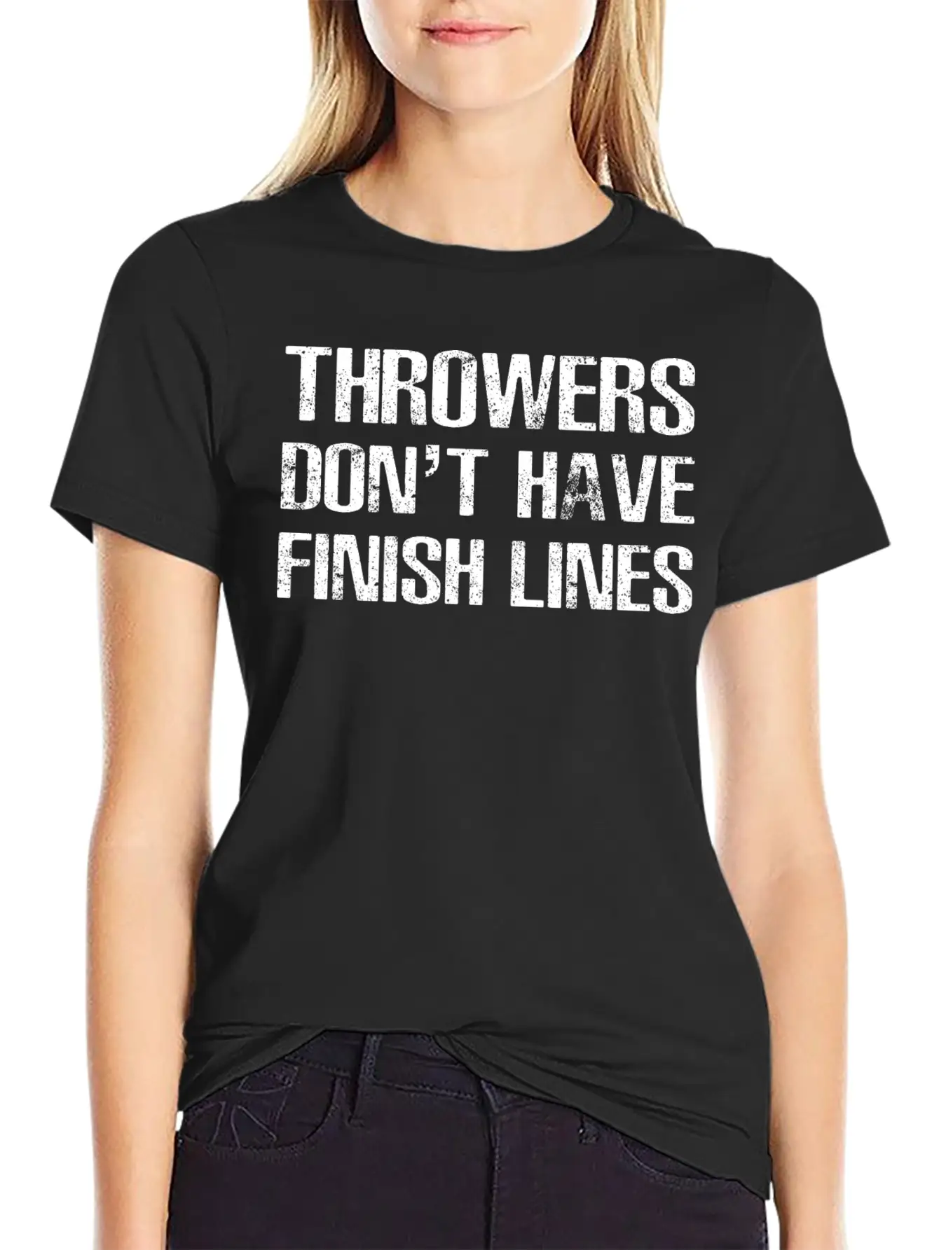 Athletics Throwers Dont Have Finish Lines Stylish Everyday T-Shirt – Unisex Basic Cotton Tee