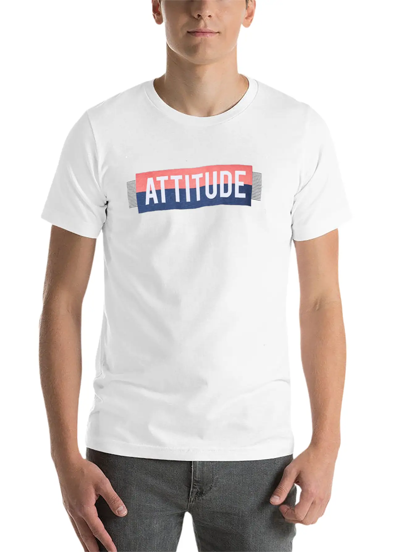 #Attitude Basic Graphic T-Shirt – Daily Comfort In Soft Cotton