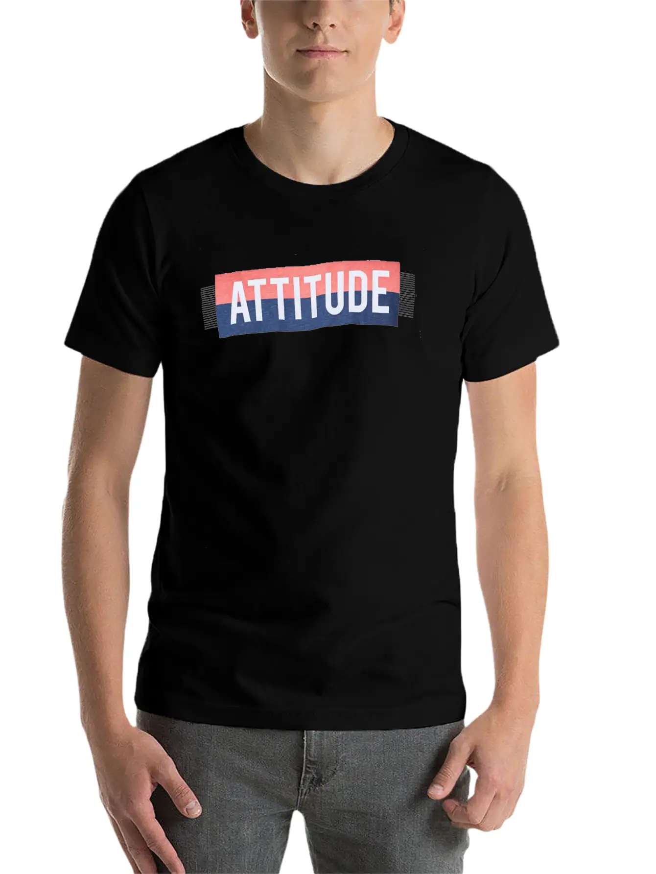 #Attitude Basic Graphic T-Shirt – Daily Comfort In Soft Cotton