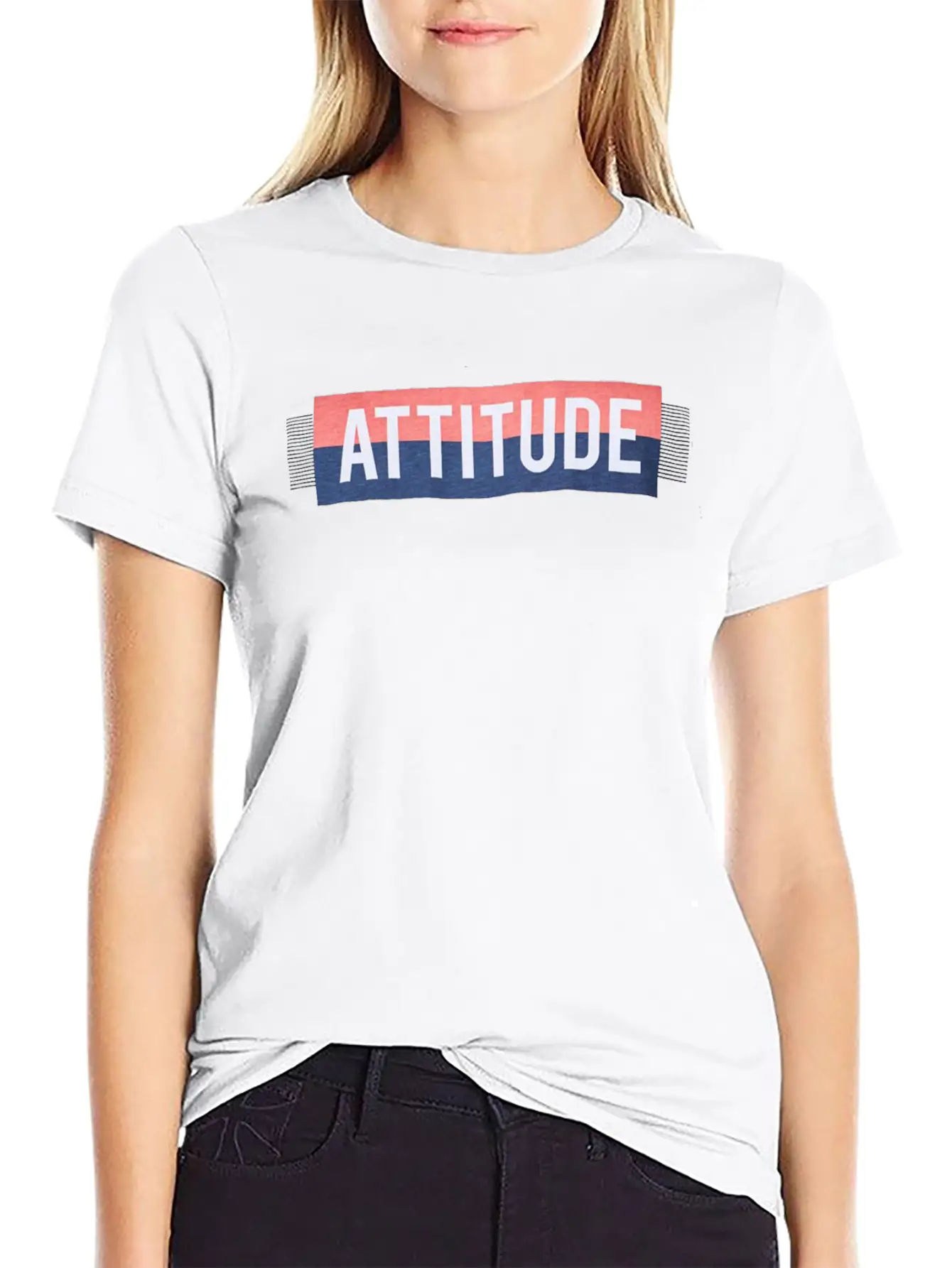 #Attitude Basic Graphic T-Shirt – Daily Comfort In Soft Cotton