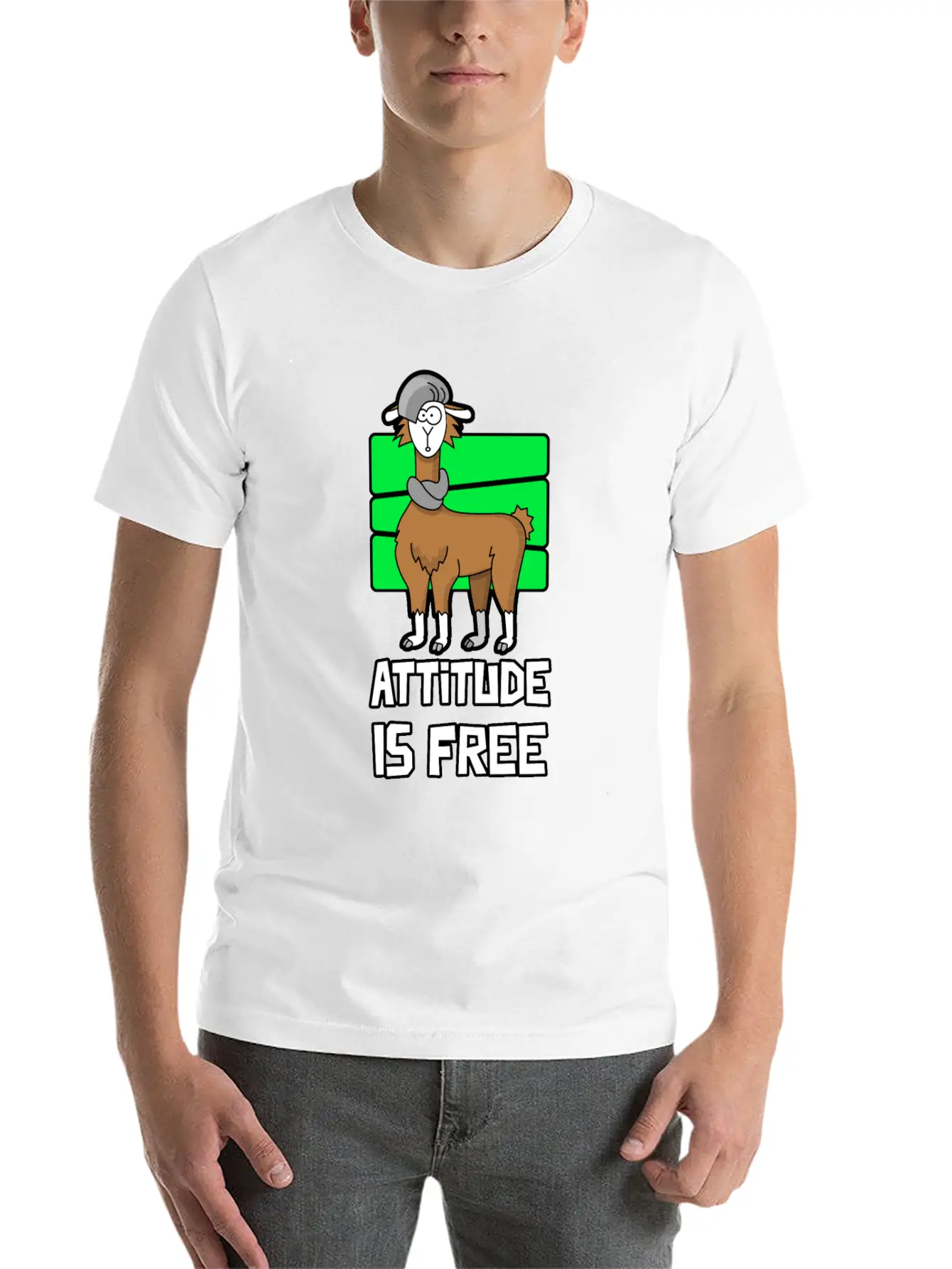 Attitude Is FREE Essential Unisex Summer Tee – Soft Cotton Casual Fit
