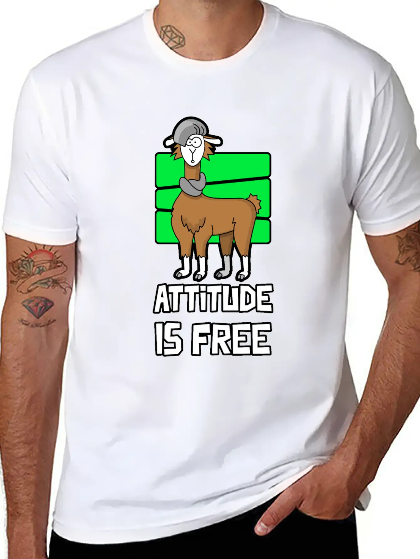 Attitude Is FREE Essential Unisex Summer Tee – Soft Cotton Casual Fit
