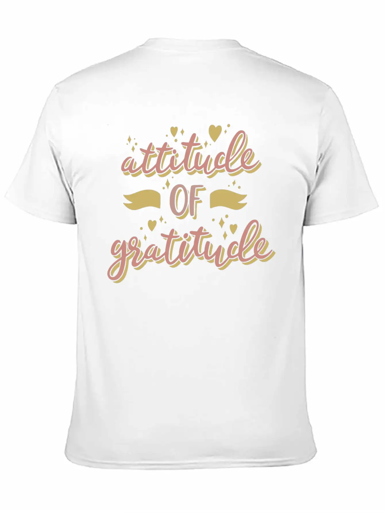 Attitude Of Gratitude Unisex Short Sleeve Soft Cotton T-Shirt – Casual Everyday Wear