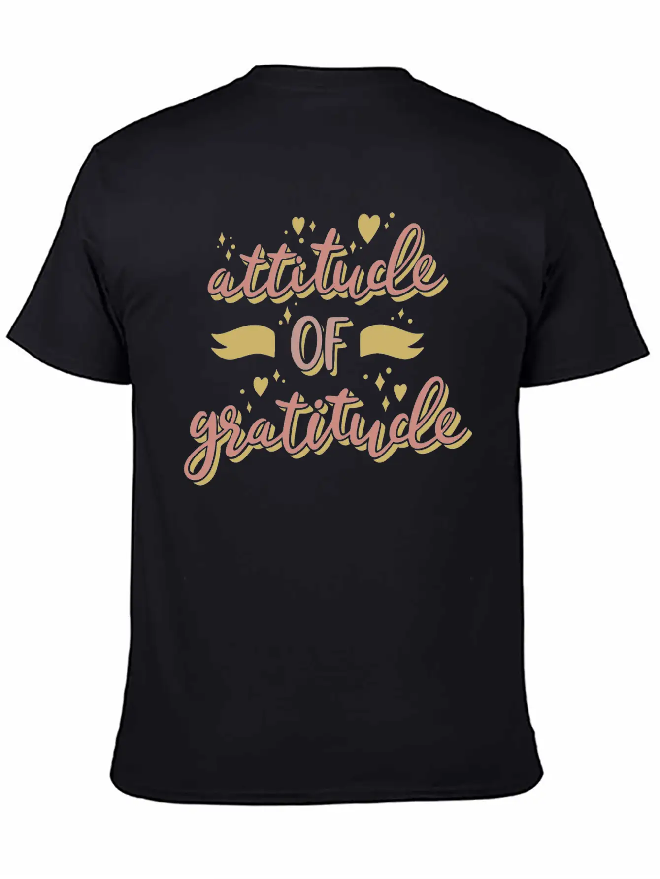 Attitude Of Gratitude Unisex Short Sleeve Soft Cotton T-Shirt – Casual Everyday Wear