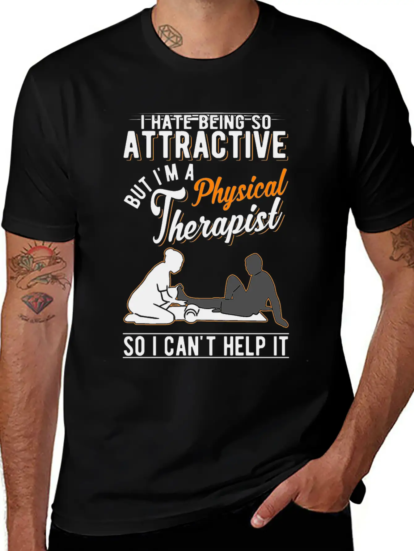 Attractive Physical Therapist Physiotherapy Physio Comfortable Minimalist Graphic Tee – Summer Style Essential