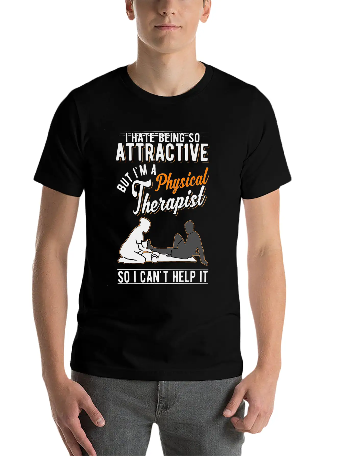 Attractive Physical Therapist Physiotherapy Physio Comfortable Minimalist Graphic Tee – Summer Style Essential