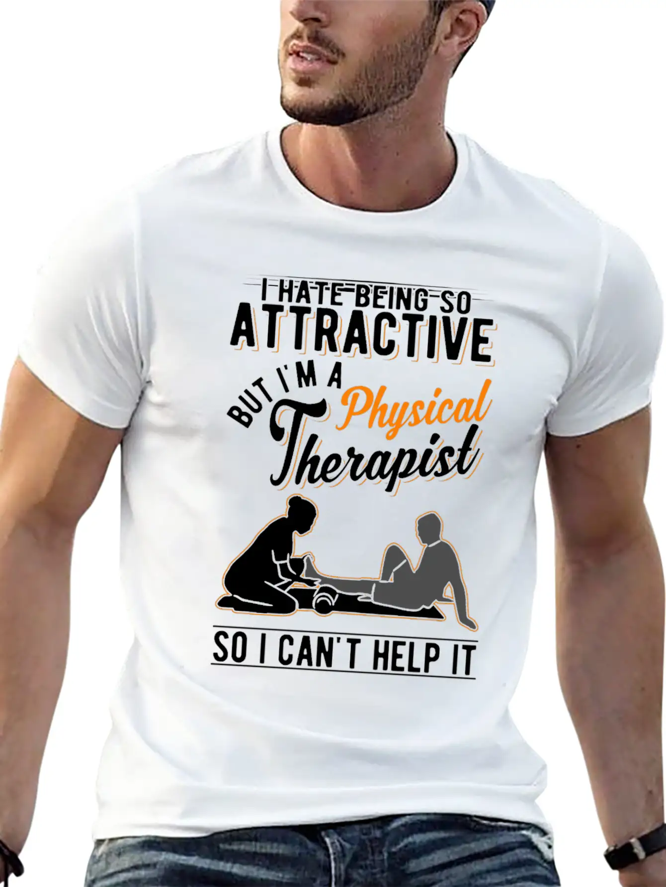Attractive Physical Therapist Physiotherapy Physio Comfortable Minimalist Graphic Tee – Summer Style Essential