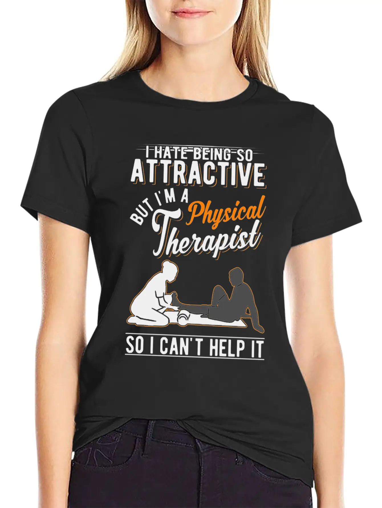 Attractive Physical Therapist Physiotherapy Physio Comfortable Minimalist Graphic Tee – Summer Style Essential
