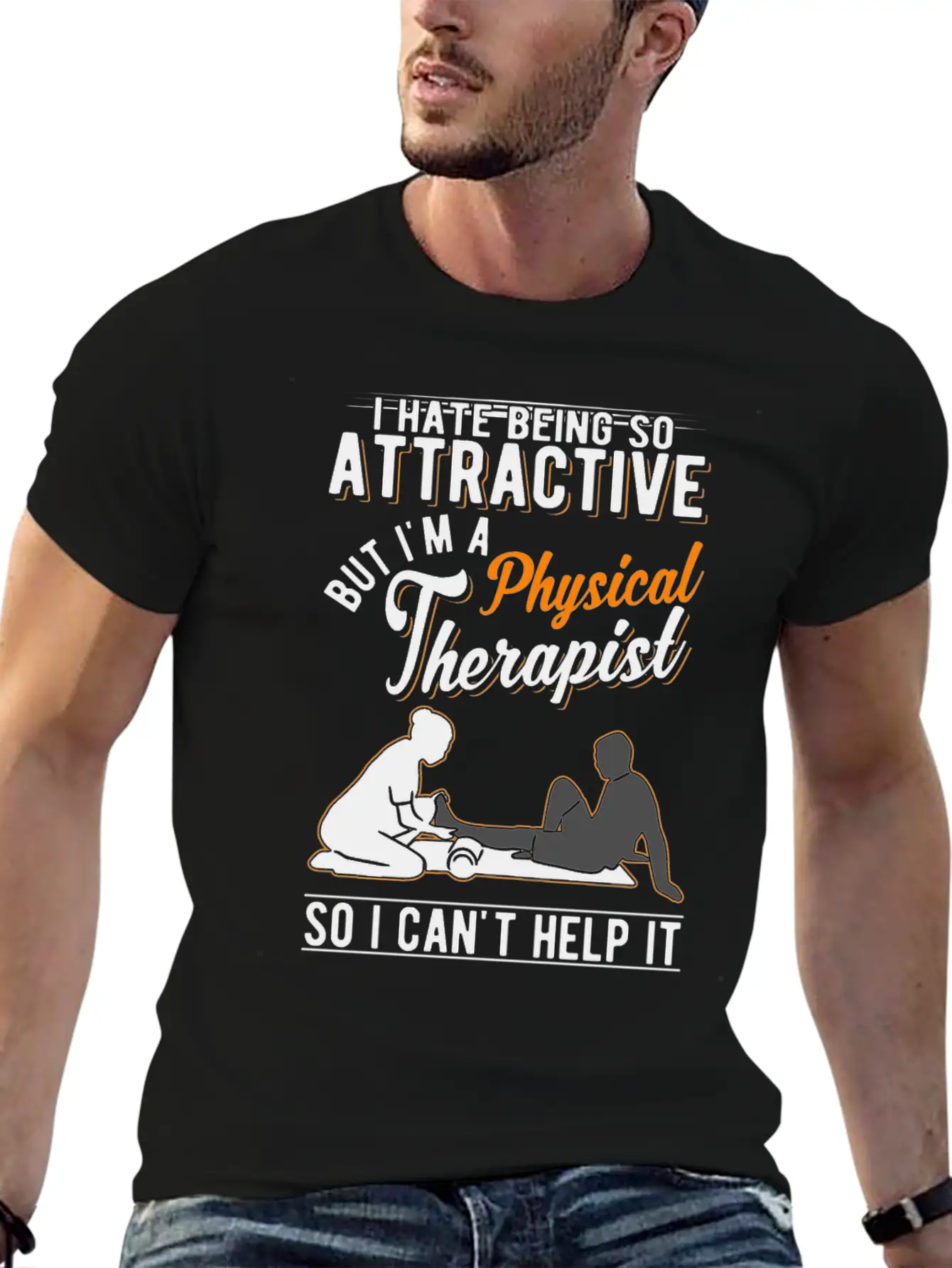 Attractive Physical Therapist Physiotherapy Physio Comfortable Minimalist Graphic Tee – Summer Style Essential