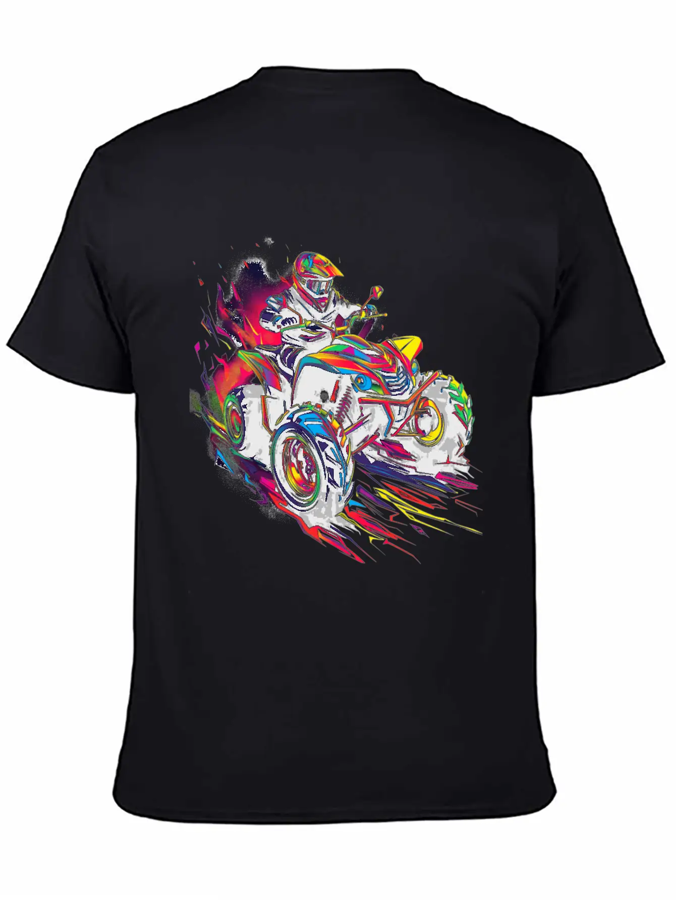 Atv Quad 4 Wheeler Pop Art Basic Graphic T-Shirt – Daily Comfort In Soft Cotton
