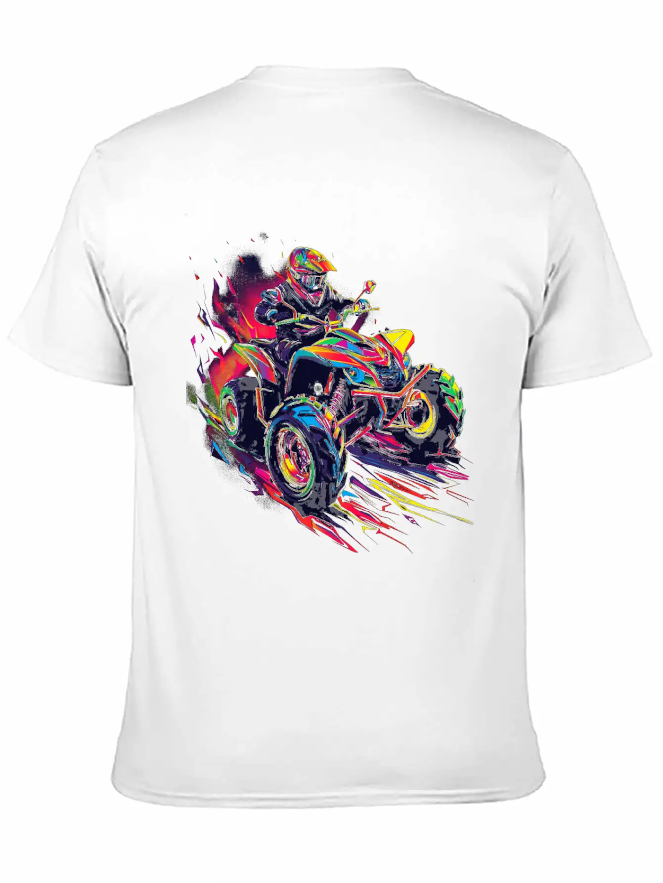 Atv Quad 4 Wheeler Pop Art Basic Graphic T-Shirt – Daily Comfort In Soft Cotton