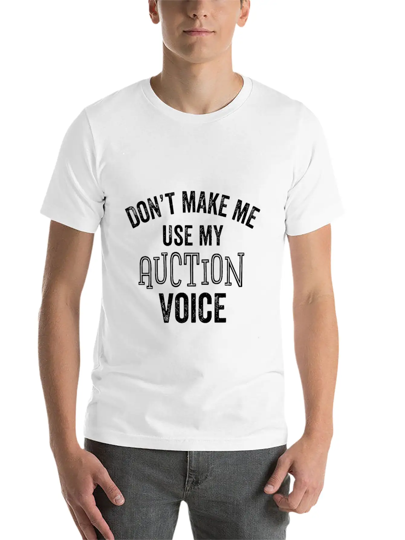 Auction Voice Funny Auctioneer Bidding Bidder Timeless Short Sleeve Tee – Comfy And Minimalist Design