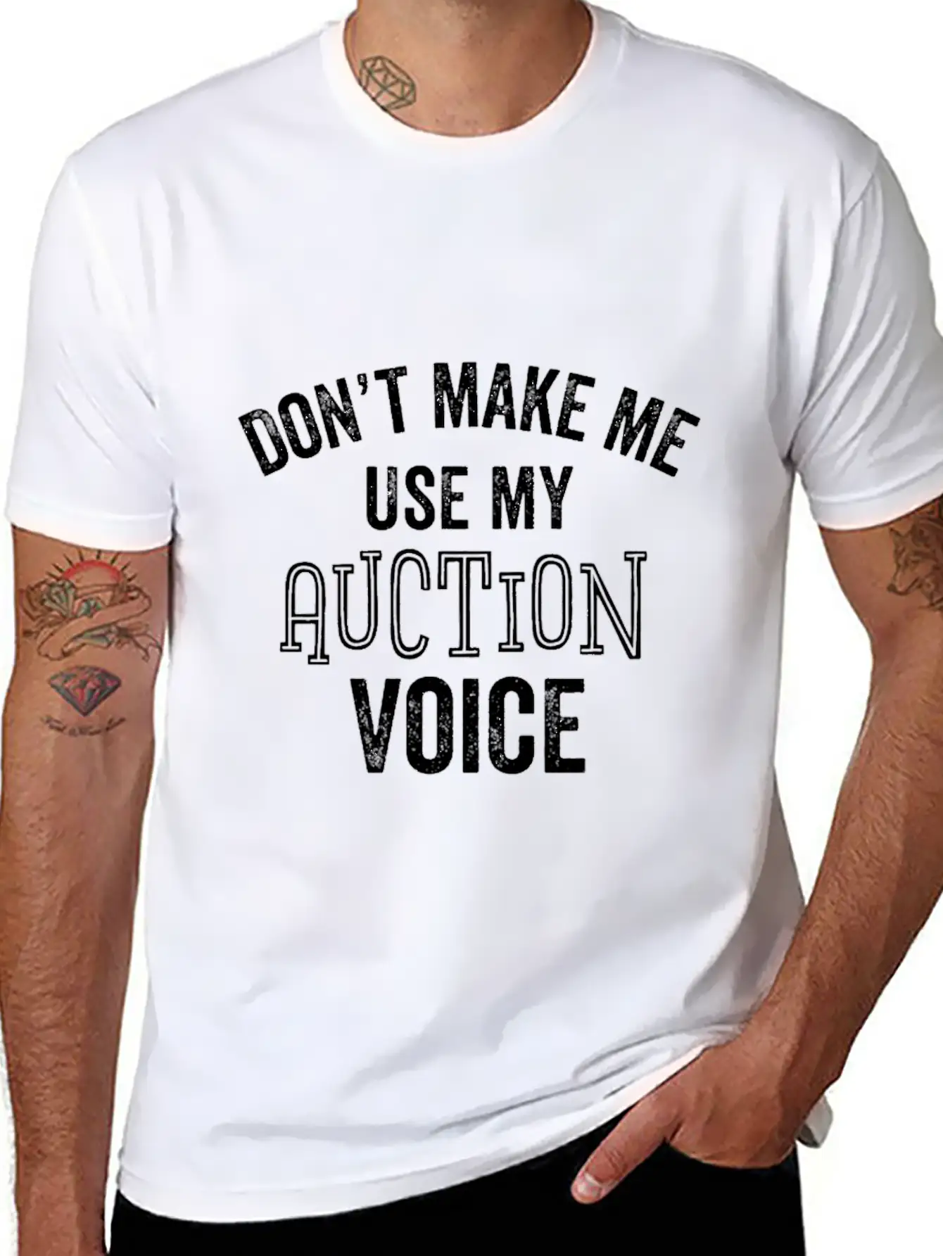 Auction Voice Funny Auctioneer Bidding Bidder Timeless Short Sleeve Tee – Comfy And Minimalist Design