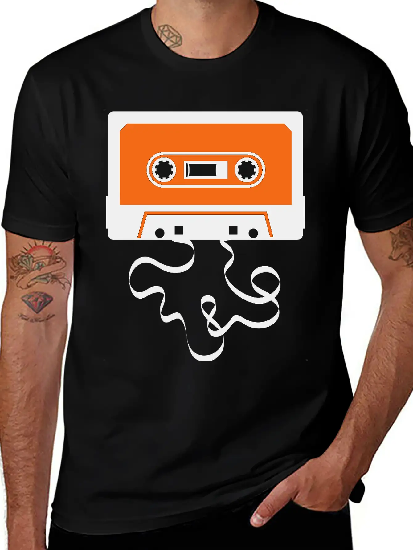 Audio Tape Cassette Recorder Cassette Player Deck Basic Graphic T-Shirt – Daily Comfort In Soft Cotton