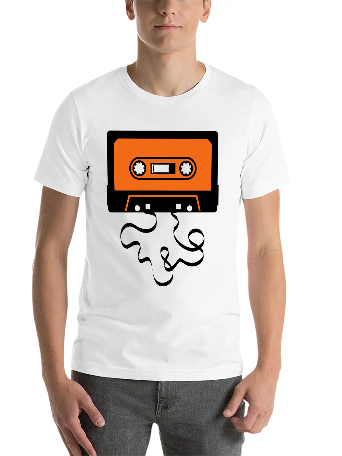 Audio Tape Cassette Recorder Cassette Player Deck Basic Graphic T-Shirt – Daily Comfort In Soft Cotton
