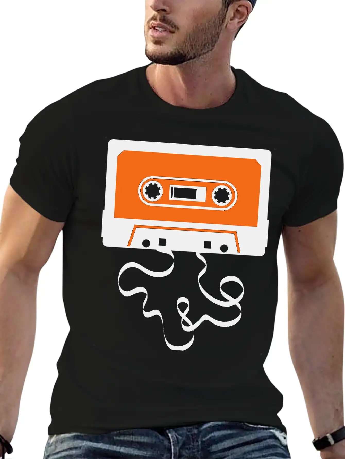 Audio Tape Cassette Recorder Cassette Player Deck Basic Graphic T-Shirt – Daily Comfort In Soft Cotton