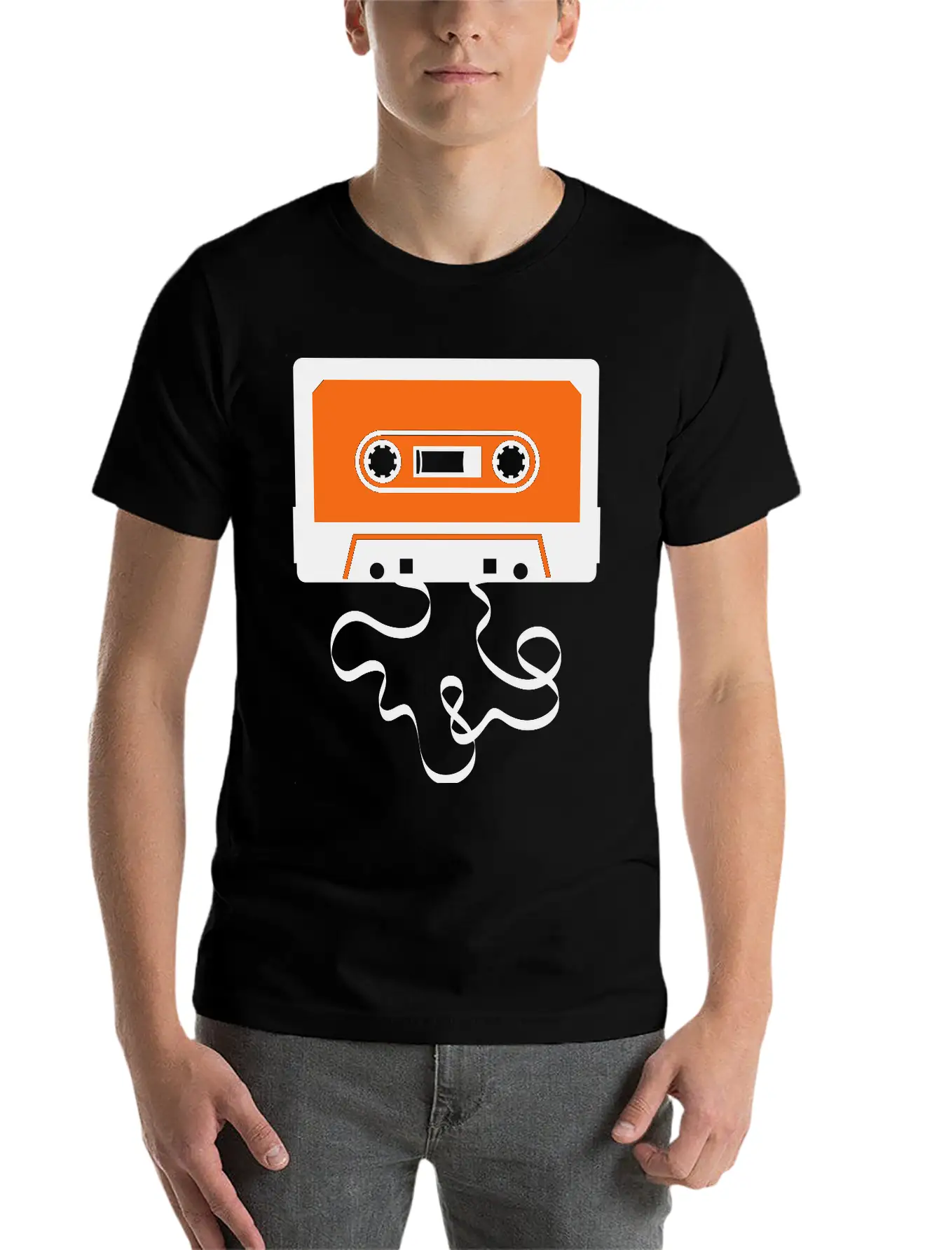 Audio Tape Cassette Recorder Cassette Player Deck Basic Graphic T-Shirt – Daily Comfort In Soft Cotton