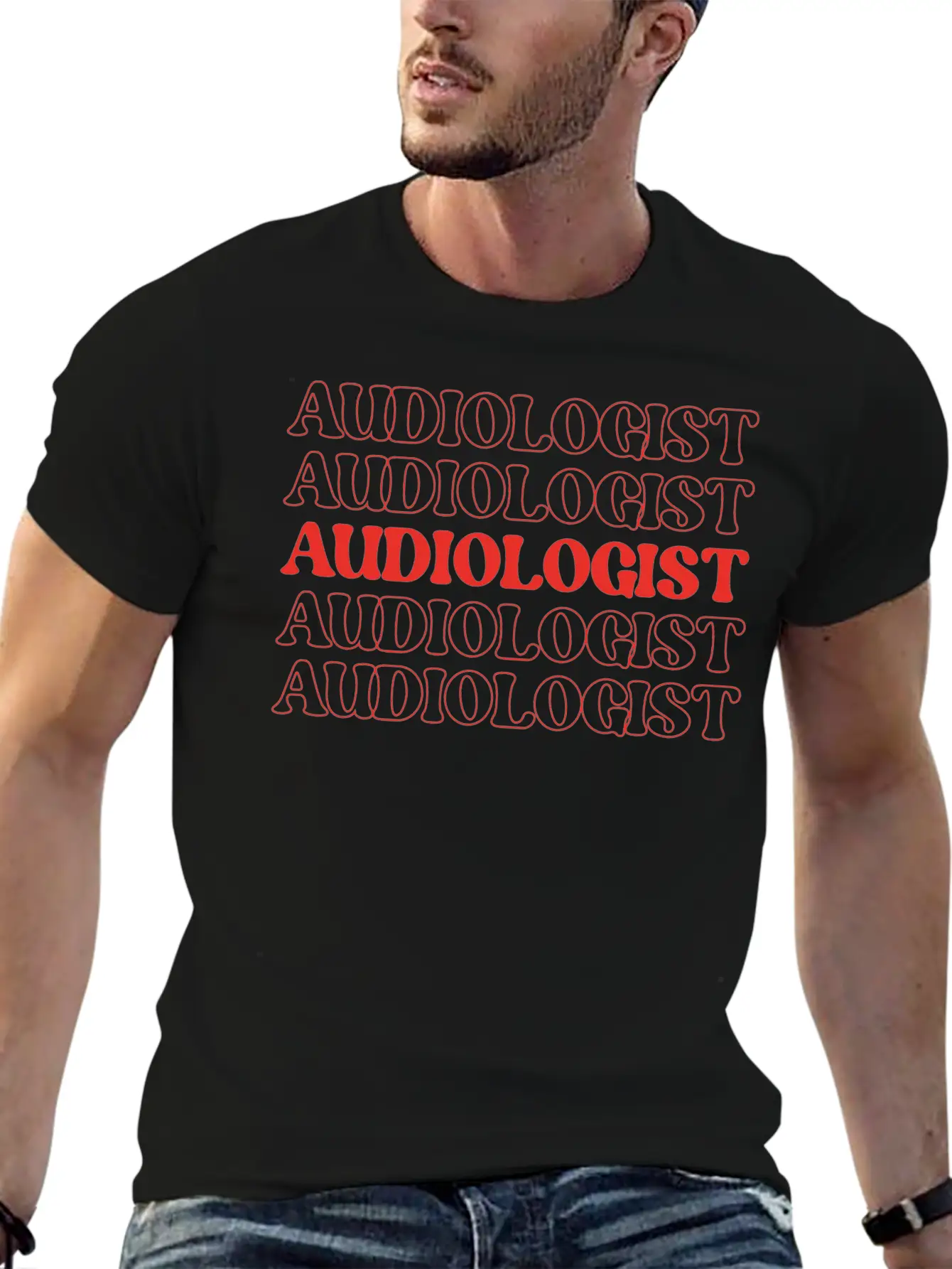 Audiologist Hearing Specialist Audiometrician Ear Stylish Everyday T-Shirt – Unisex Basic Cotton Tee