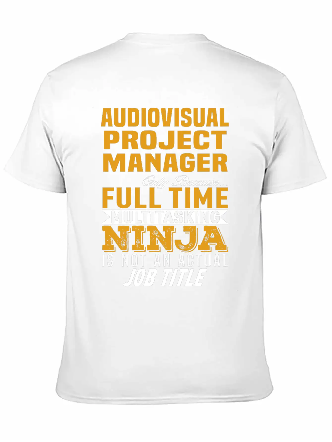 Audiovisual Project Manager Comfortable Minimalist Graphic Tee – Summer Style Essential