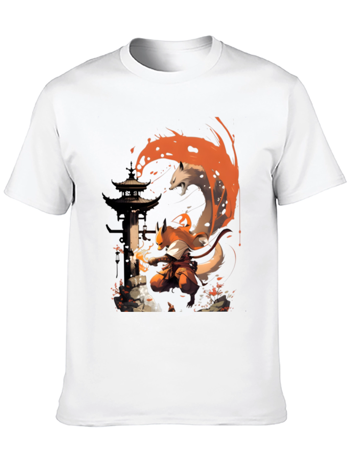 Fox Spirit Samurai Graphic Tee