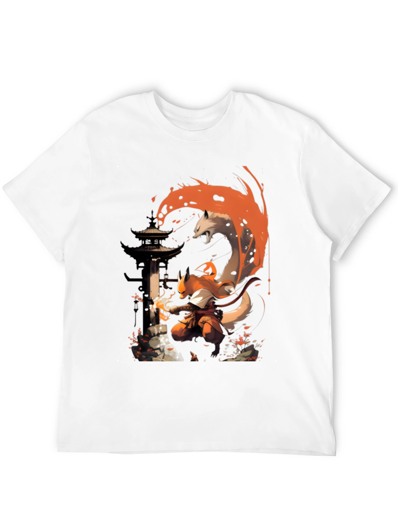 Fox Spirit Samurai Graphic Tee