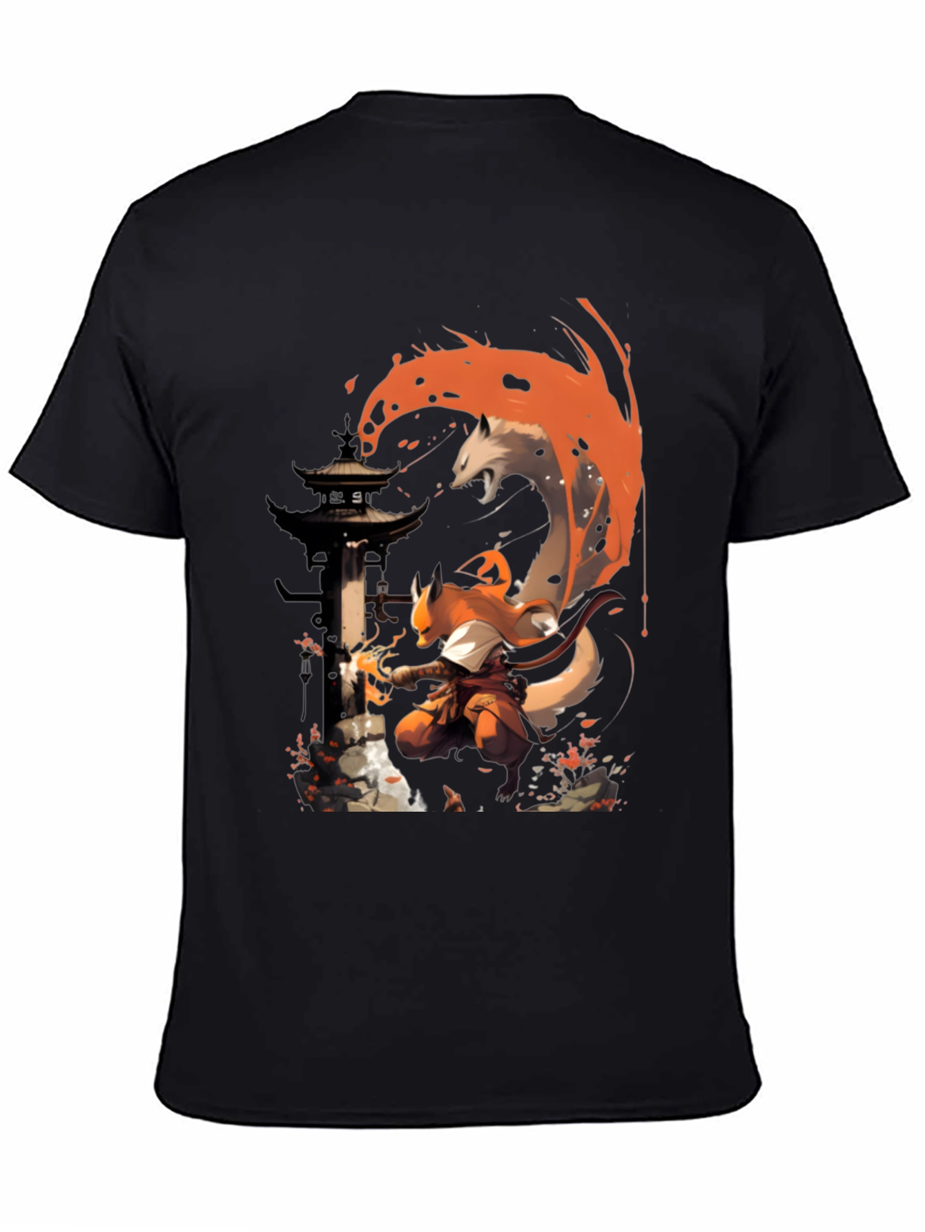 Fox Spirit Samurai Graphic Tee