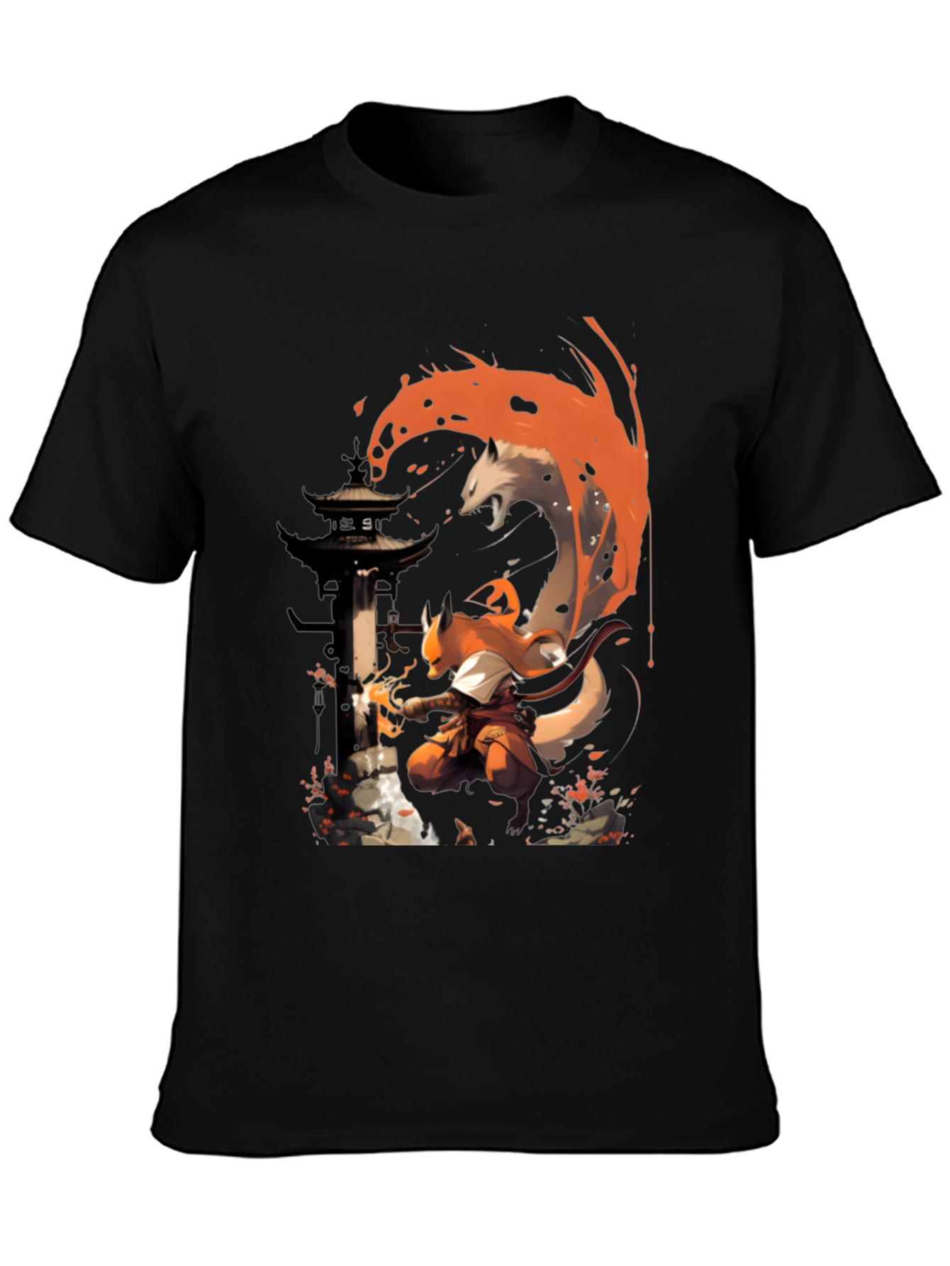 Fox Spirit Samurai Graphic Tee