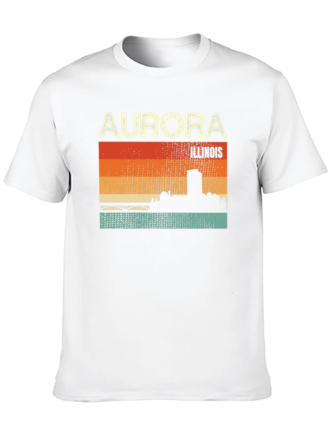 Aurora Illinois Stylish Everyday T-Shirt – Unisex Basic Cotton Tee