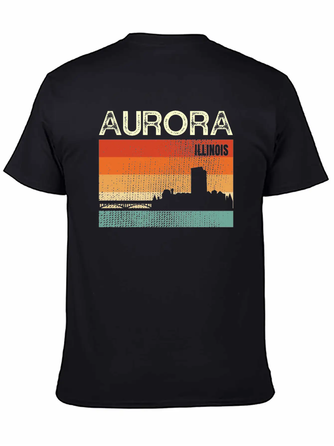 Aurora Illinois Stylish Everyday T-Shirt – Unisex Basic Cotton Tee