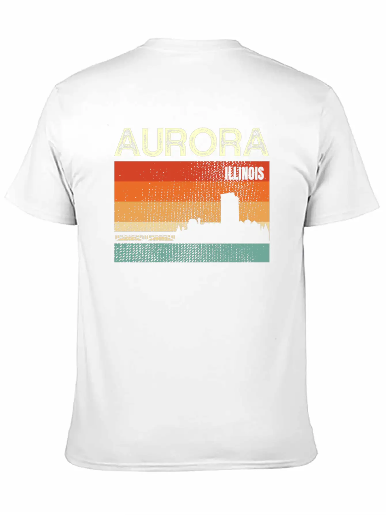 Aurora Illinois Stylish Everyday T-Shirt – Unisex Basic Cotton Tee