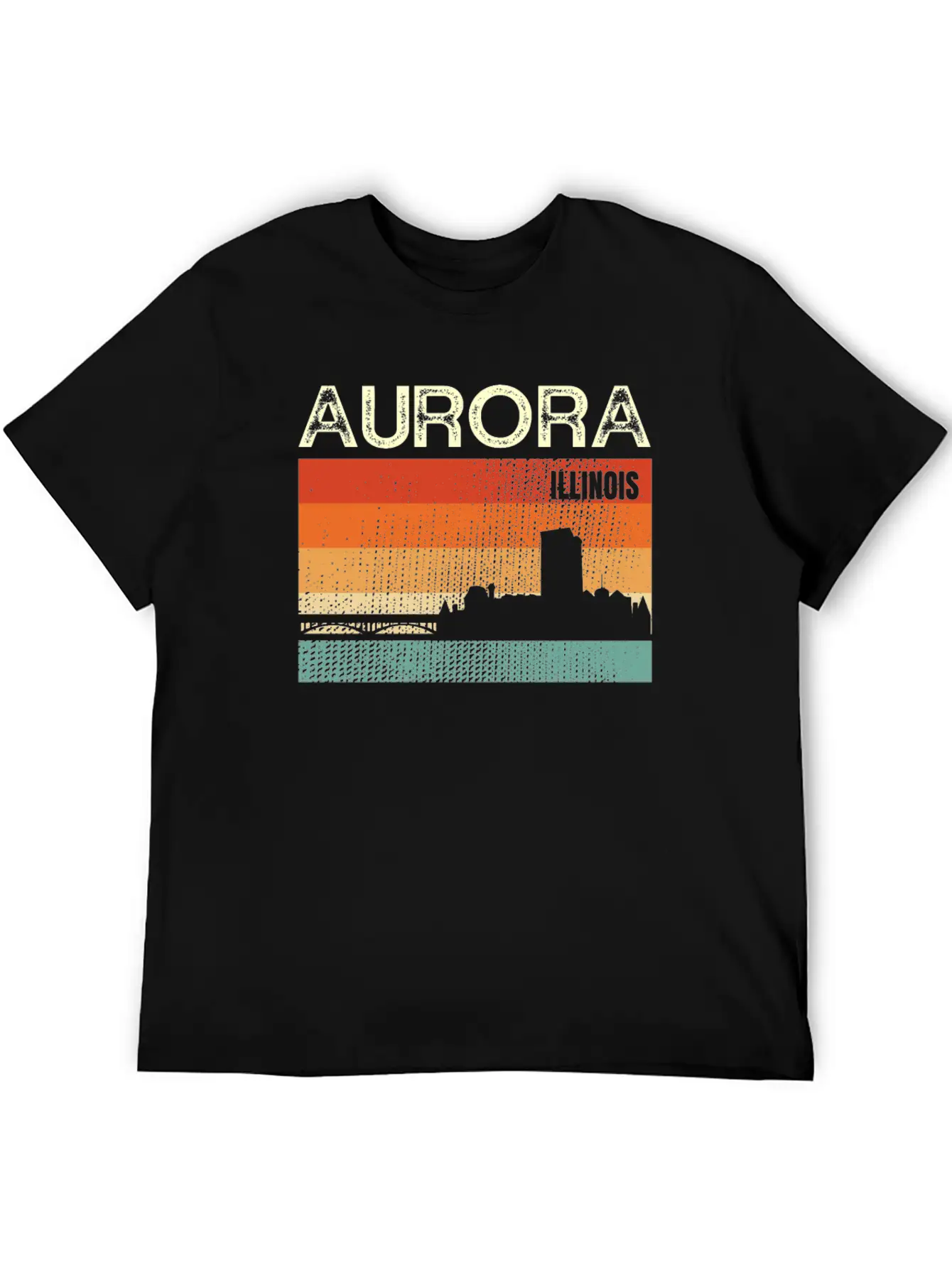 Aurora Illinois Stylish Everyday T-Shirt – Unisex Basic Cotton Tee