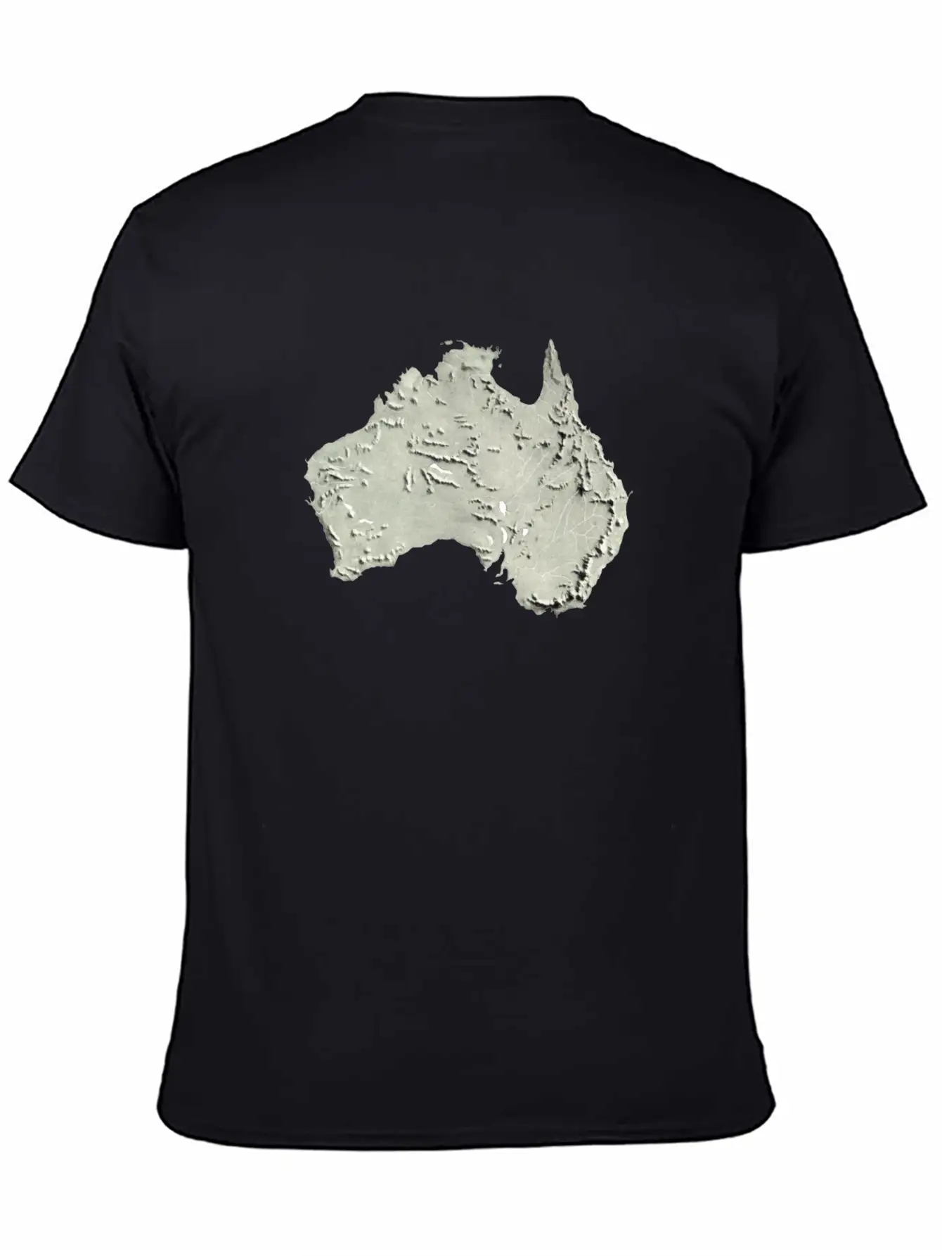 Australia Relief Map 2 Unisex Casual T-Shirt – Clean Design For Daily Comfort