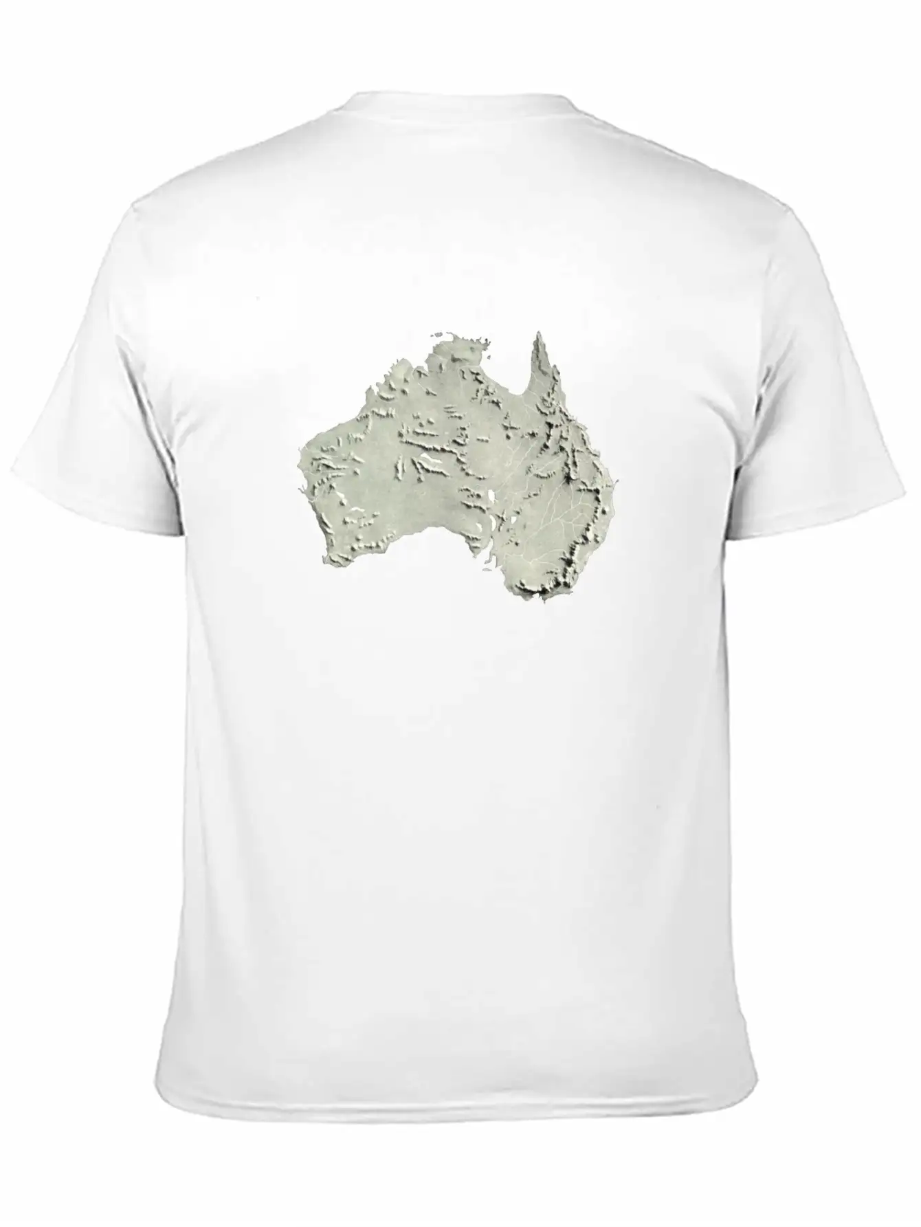 Australia Relief Map 2 Unisex Casual T-Shirt – Clean Design For Daily Comfort