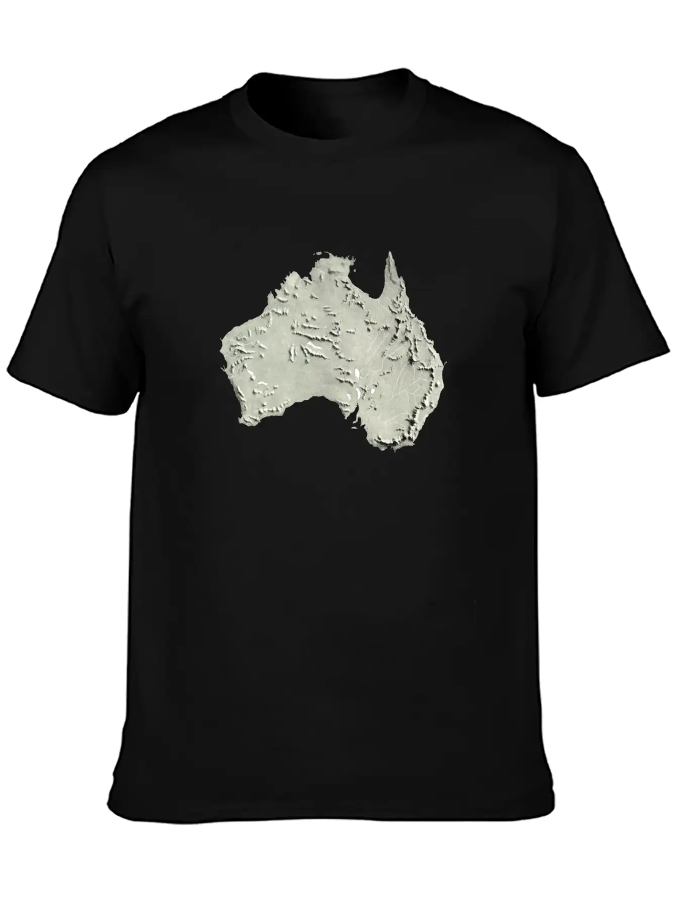 Australia Relief Map 2 Unisex Casual T-Shirt – Clean Design For Daily Comfort