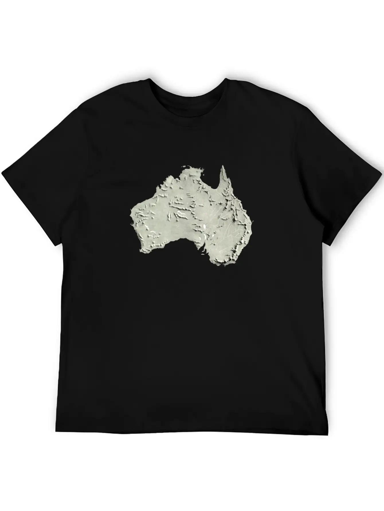 Australia Relief Map 2 Unisex Casual T-Shirt – Clean Design For Daily Comfort