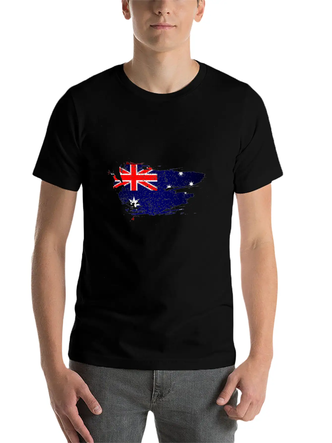 Australian Flag Unisex Casual T-Shirt – Clean Design For Daily Comfort