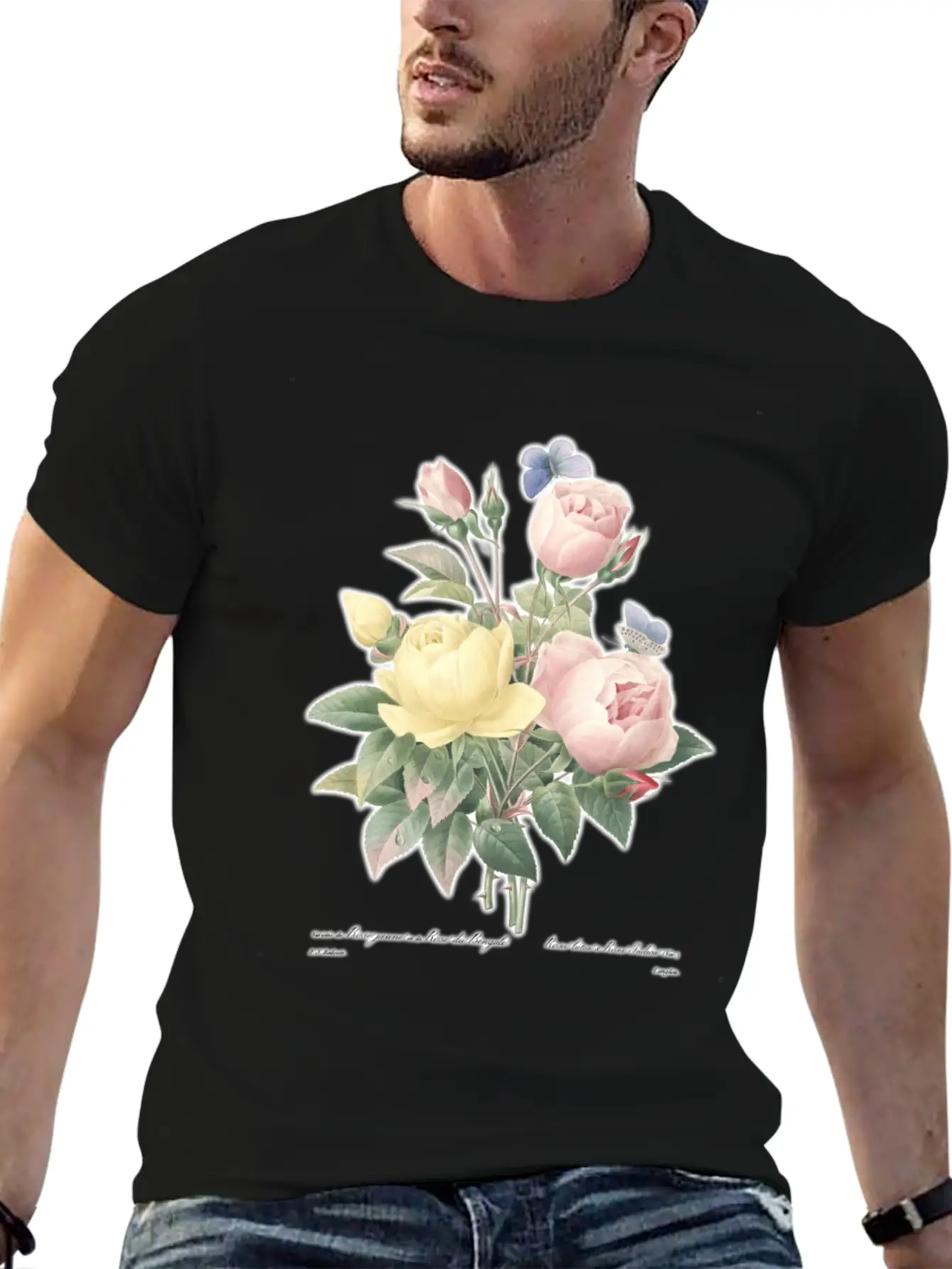 Austrian Briars & China Roses Stylish Everyday T-Shirt – Unisex Basic Cotton Tee