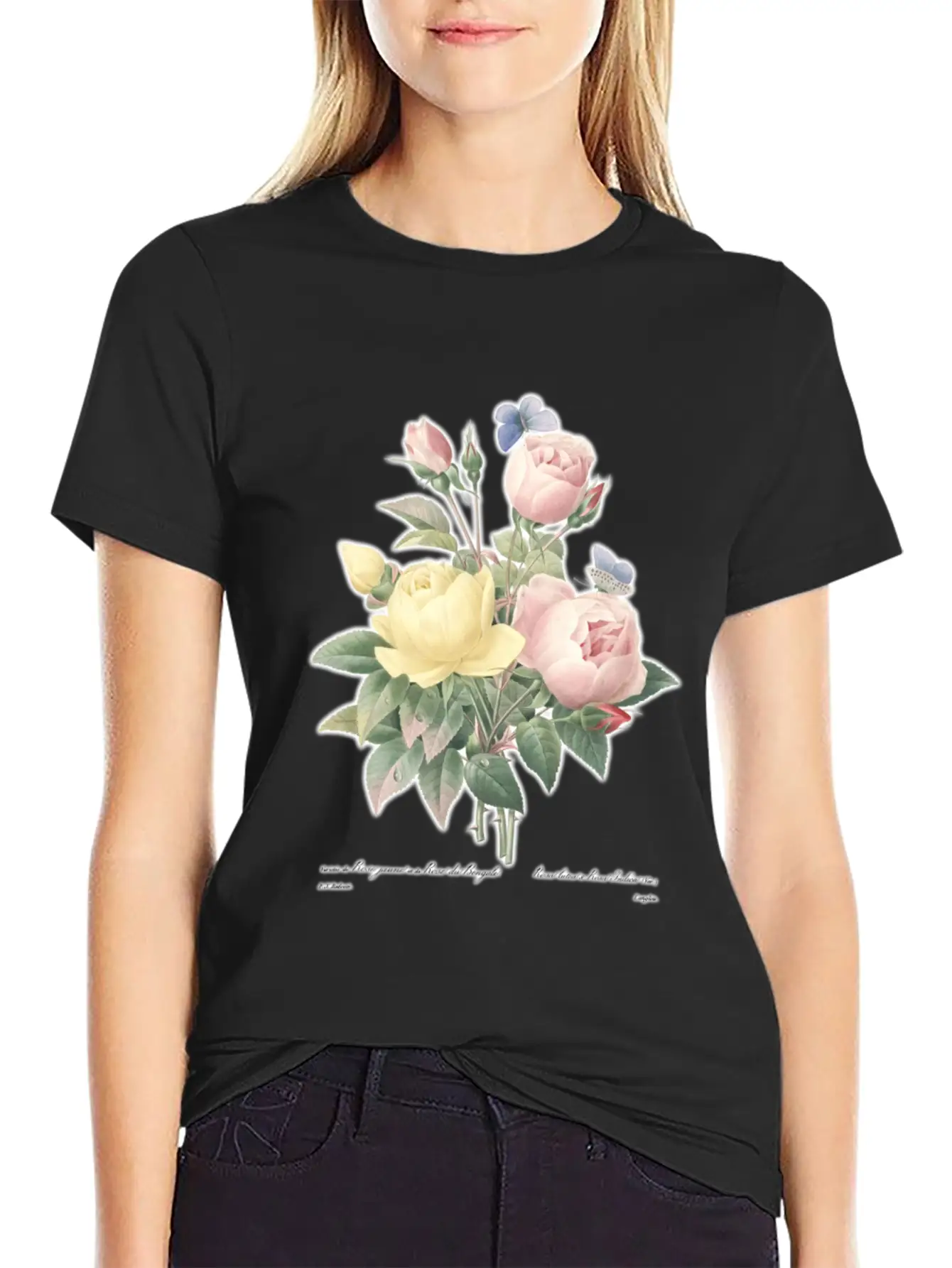 Austrian Briars & China Roses Stylish Everyday T-Shirt – Unisex Basic Cotton Tee