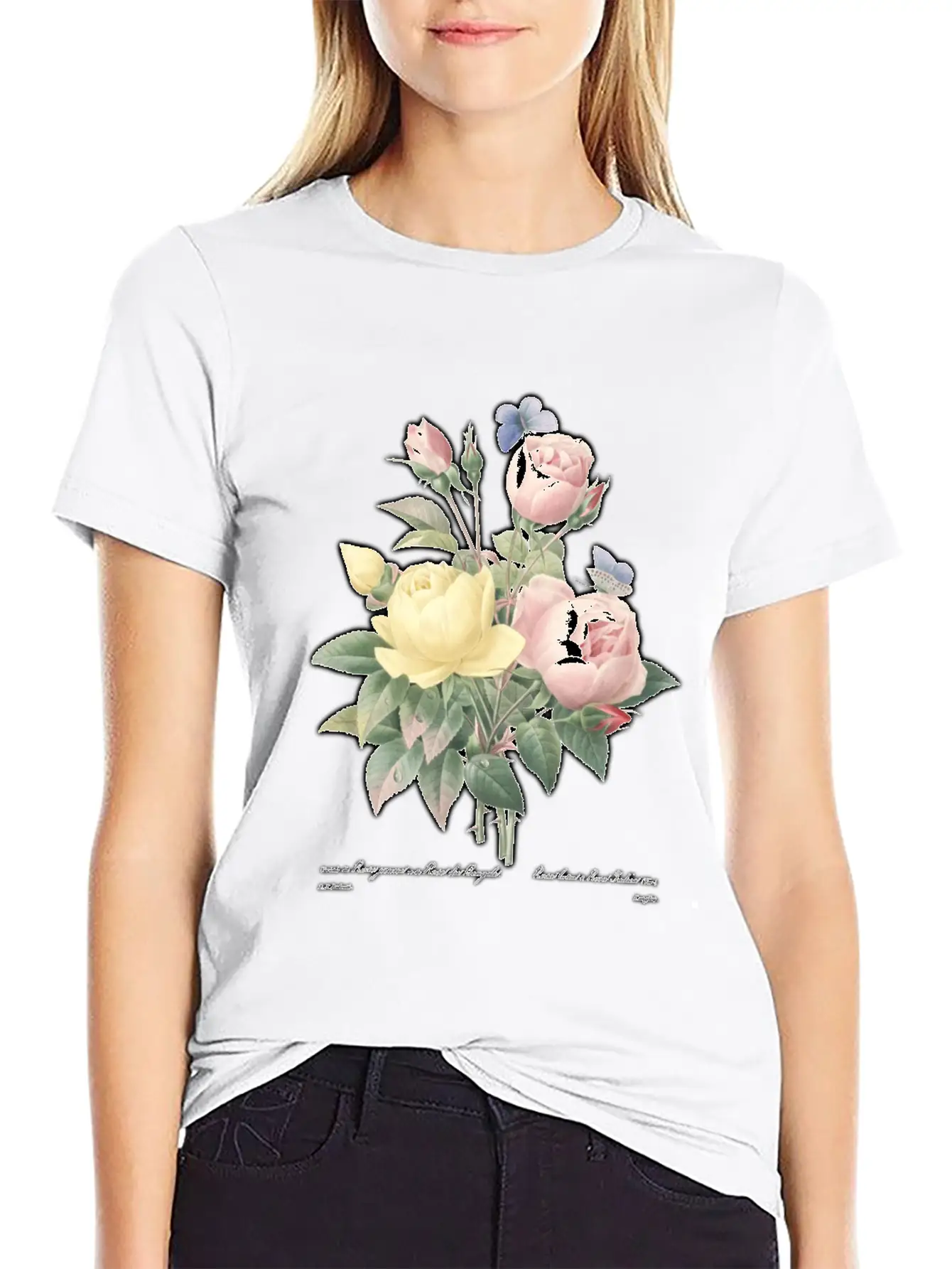 Austrian Briars & China Roses Stylish Everyday T-Shirt – Unisex Basic Cotton Tee