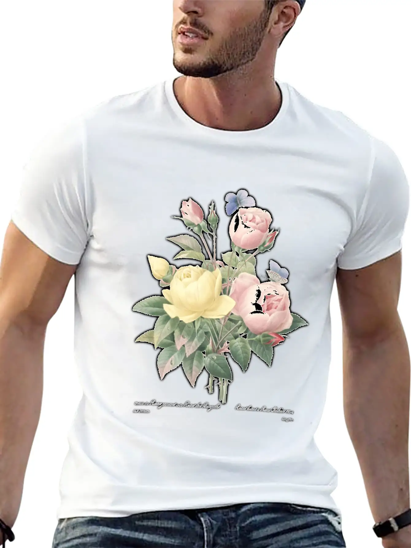 Austrian Briars & China Roses Stylish Everyday T-Shirt – Unisex Basic Cotton Tee