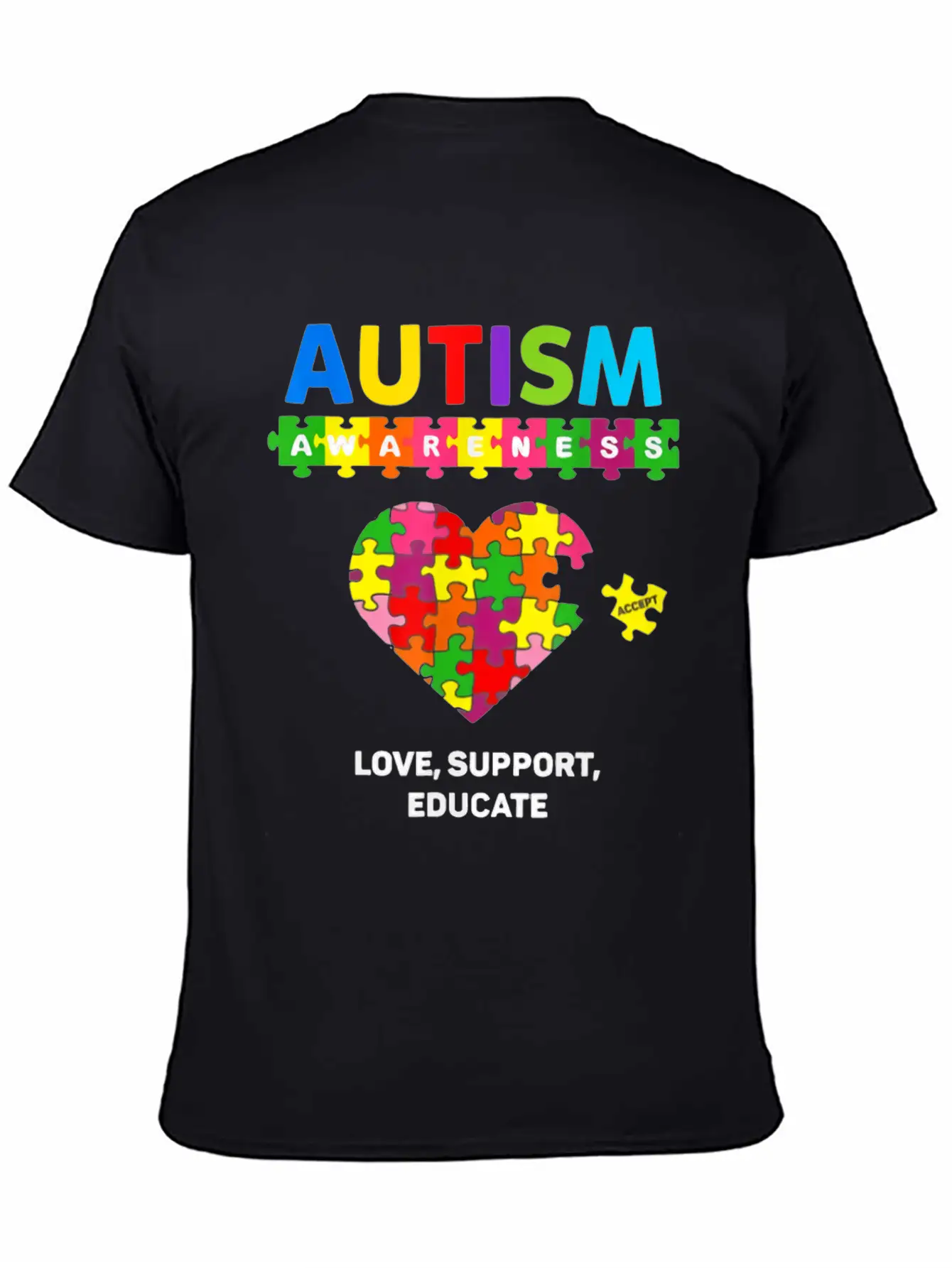 Autism Awareness Comfortable Minimalist Graphic Tee – Summer Style Essential