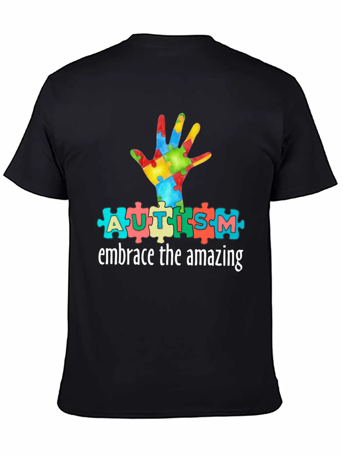 Autism Awareness Month - Embrace The Amazing Stylish Everyday T-Shirt – Unisex Basic Cotton Tee