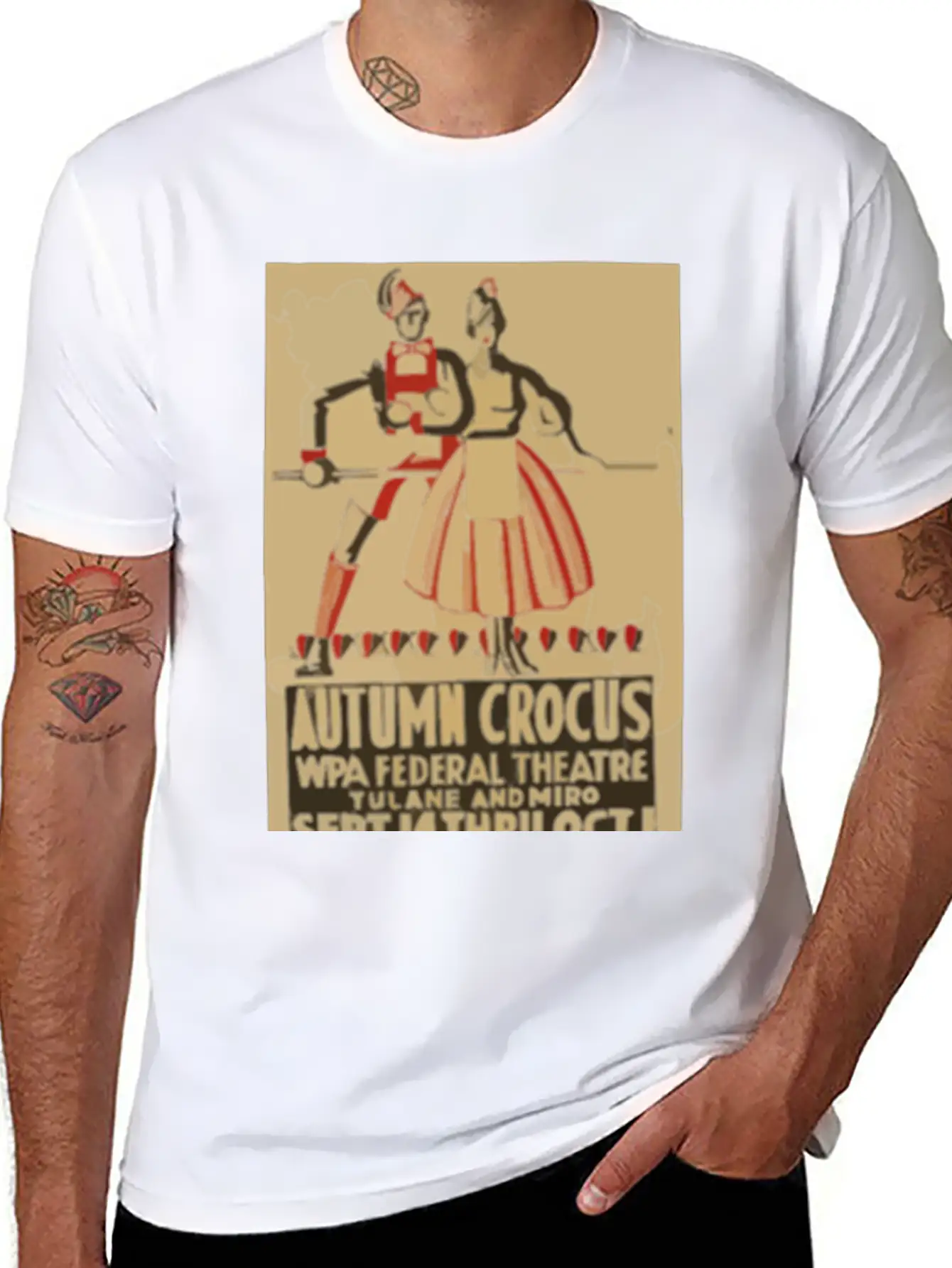 Autumn Crocus Unisex Short Sleeve Soft Cotton T-Shirt – Casual Everyday Wear